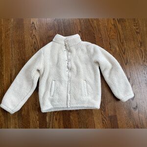 Primary Cozy White Sherpa Fleece Jacket